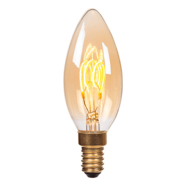 C35 - Ampoule à filament - Ø 3,5 cm - LED 3 StepDim (Memory) - E14 - 1x3W 2200K - Ambre - 49043/95/62