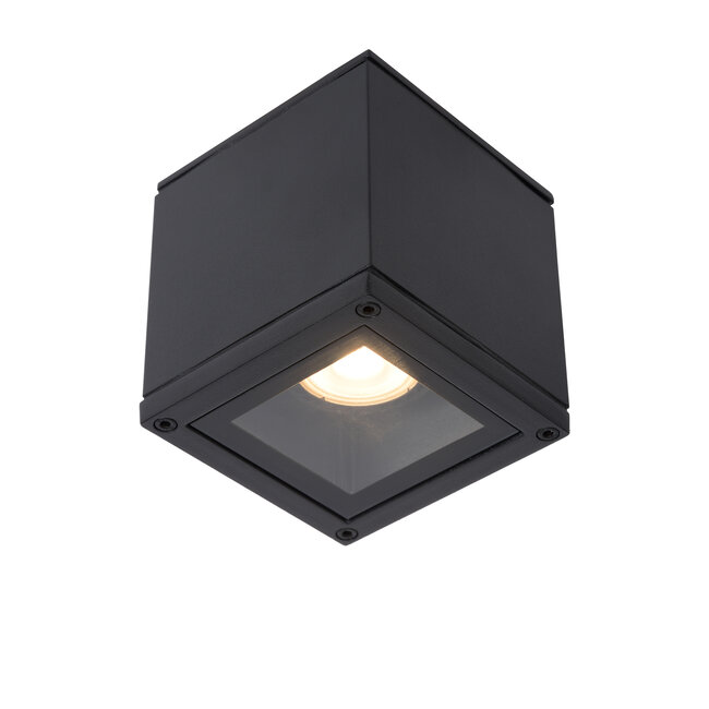 AVEN - Ceiling spotlight Bathroom - 1xGU10 - IP65 - Black - 22963/01/30
