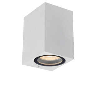 Lucide ZARO - Wandspot / Wandlamp Binnen/Buiten - 1xGU10 - IP44 - Wit
