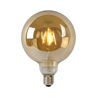 Lucide G125 - Lampe à filament - Ø 12,5 cm - LED Dimmable. - E27 - 1x8W 2700K - Ambre