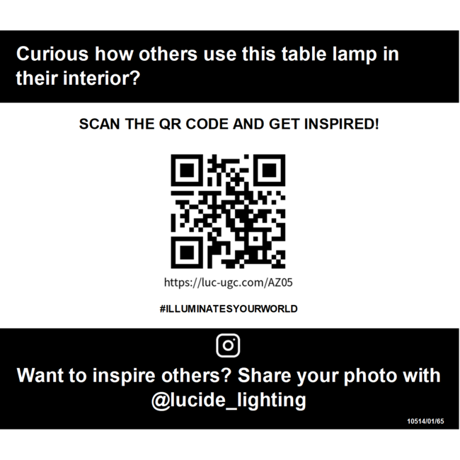 FUNGO - Lampe de table - 1xE27 - Fumée - 10514/01/65