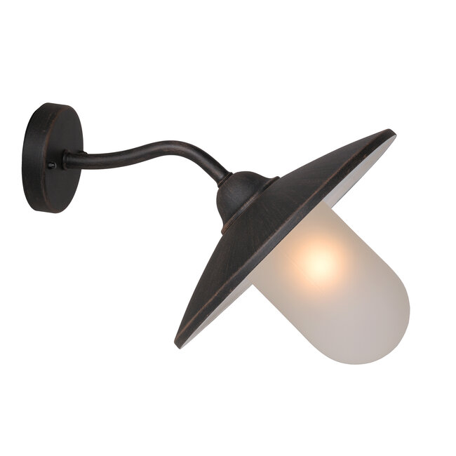 ARUBA - Wall lamp Indoor/Outdoor - Ø 30 cm - 1xE27 - IP44 - Rust brown - 11870/01/97