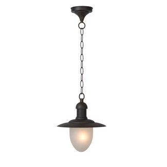 Lucide ARUBA - Hanging lamp Indoor/Outdoor - Ø 25 cm - 1xE27 - IP44 - Rust brown