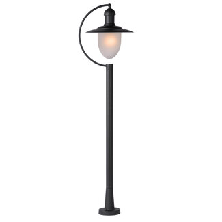 Lucide ARUBA - Lantaarnpaal - Ø 25 cm - 1xE27 - IP44 - Zwart