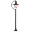 Lucide ARUBA - Lampadaire - Ø 25 cm - 1xE27 - IP44 - Noir