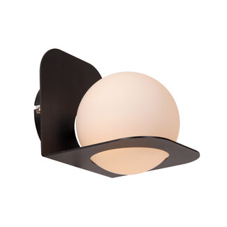 Lucide DAVY - Wandlamp Badkamer - 1xG9 - IP44 - Zwart