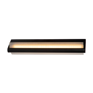 Lucide WANDA - Wandlamp Badkamer - LED - 1x15W 3000K - IP44 - Zwart
