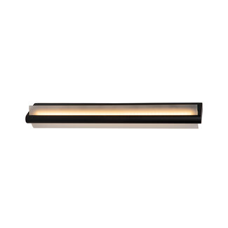 Lucide WANDA - Wandlamp Badkamer - LED - 1x19W 3000K - IP44 - Zwart