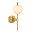 Lucide ELDA - Applique Salle de Bain - 1xG9 - IP44 - Or Mat / Laiton