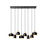 Lucide CHAYANNE - Hanglamp - 8xE14 - Zwart