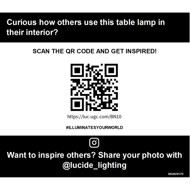 TACHINA - Table lamp - 1xE27 - Natural - 06526/81/70