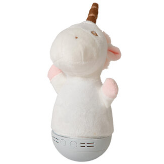 Lucide DOLLY - Lampe de table pour chambre d'enfant - Piles - LED - 1x3W 2700K - Avec fonction musicale - Blanc