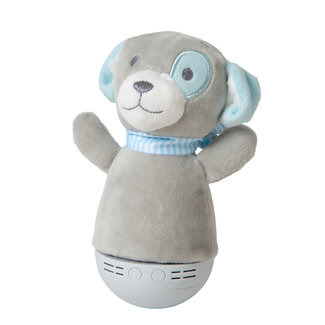 Lucide DOLLY - Lampe de table pour chambre d'enfant - Piles - LED - 1x3W 2700K - Avec fonction musicale - Gris