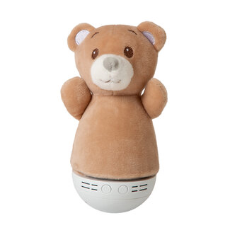 Lucide DOLLY - Lampe de table Chambre d'enfant - Piles - LED - 1x3W 2700K - Avec fonction musicale - Marron