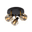 Lucide NILA - Ceiling spotlight - Ø 36 cm - 3xE14 - Black