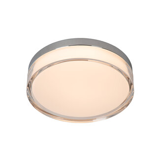 Lucide PLANO - Plafonnier de salle de bain - Ø 23 cm - LED à intensité variable - CCT - 1x11 W 2700 K/4000 K - IP44 - Opale