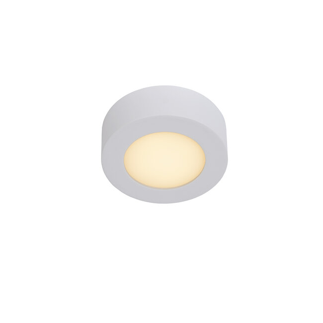 BRICE-LED - Plafonnier de salle de bain - Ø 11,7 cm - LED Dim. - 1x8W 3000K - IP44 - Blanc - 28116/11/31