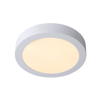 Lucide BRICE-LED - Bathroom Ceiling Lamp - Ø 24 cm - LED Dim. - 1x15W 3000K - IP44 - White