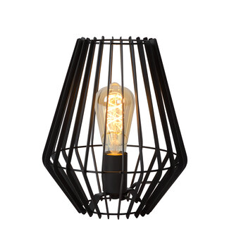 Lucide REDA - Tafellamp - 1xE27 - Zwart