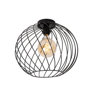 Lucide DANZA - Ceiling lamp - Ø 40 cm - 1xE27 - Black