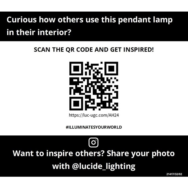 WOLFRAM - Hanglamp - Ø 32 cm - 1xE27 - Mat Goud / Messing - 21417/32/02