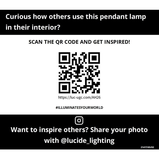 WOLFRAM - Suspension - Ø 65 cm - 1xE27 - Or mat / Laiton - 21417/65/02