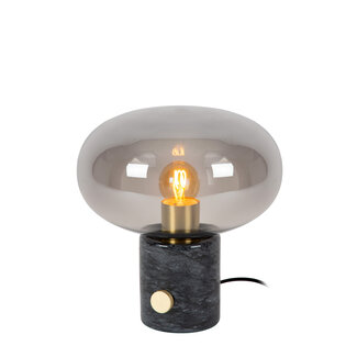Lucide CHARLIZE - Table lamp - Ø 23 cm - 1xE27 - Smoked