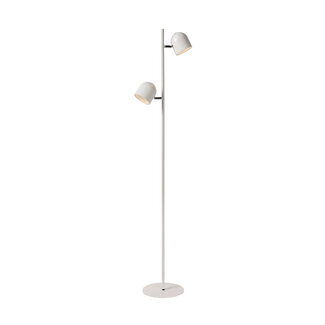 Lucide SKANSKA - Vloerlamp - LED Dimb. - 2x5W 3000K - Wit