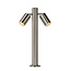 Lucide ARNE-LED - Lampadaire - Ø 6,3 cm - LED - GU10 - 2x5W 2700K - IP44 - Chrome mat