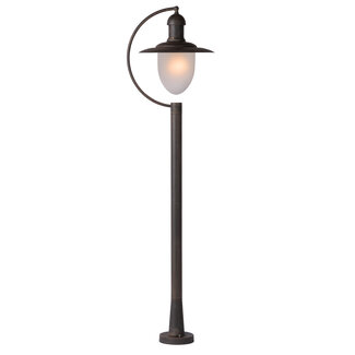 Lucide ARUBA - Lamp post - Ø 25 cm - 1xE27 - IP44 - Rust Brown