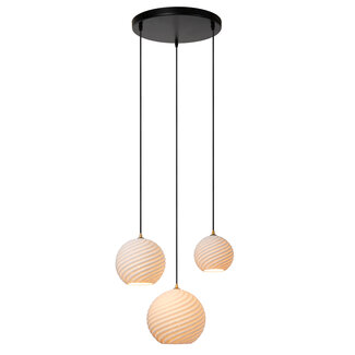 Lucide BINA - Hanging lamp - Ø 40 cm - 3xE27 - White