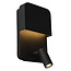 Lucide BOXER - Bedside lamp / Wall lamp - LED - 3000K - With USB charging point - Black