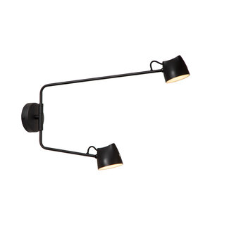 Lucide MILNE - Applique - LED Dimb. - 2x8W 2700K - Noir