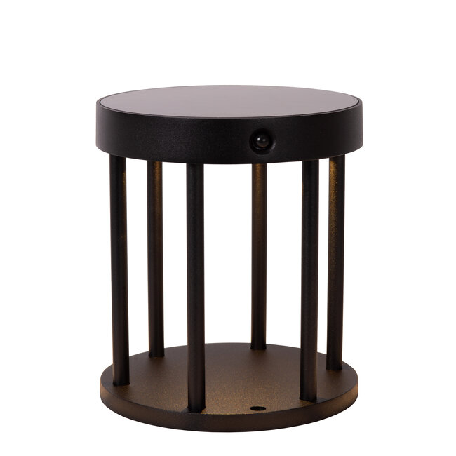 JACKSON - Sokkellamp - Zonne-energie - Ø 16 cm - LED Dim to warm - 1x2W 2850K/3150K - IP54 - Dag/nacht sensor - Zwart - 15811/02/30