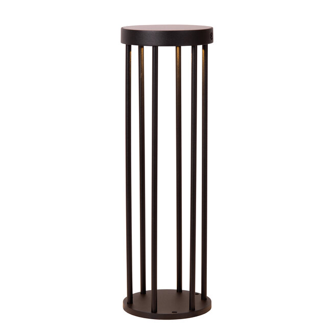 JACKSON - Sokkellamp - Zonne-energie - Ø 16 cm - LED Dim to warm - 1x2W 2850K/3150K - IP65 - Dag/nacht sensor - Zwart - 15812/02/30