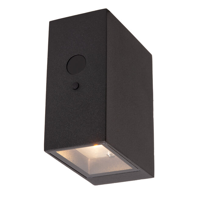 BOLTON - Wall lamp - Solar energy - LED Dimb. - 1x1W 2850K/3150K - IP54 - Day/night sensor - Black - 15814/01/30