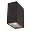 Lucide BOLTON - Wall lamp - Solar energy - LED Dimb. - 1x1W 2850K/3150K - IP54 - Day/night sensor - Black
