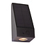 Lucide IRWIN - Wall lamp - Solar energy - LED Dimb. - 1x2W 2850K/3150K - IP54 - Day/night sensor - Black