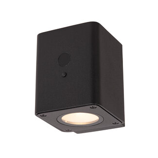Lucide RAMIN - Applique - Énergie solaire - LED Dimb. - 1x1W 2850K/3150K - IP54 - Capteur jour/nuit - Noir