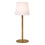 Lucide TYON - Lampe de table rechargeable Intérieur/Extérieur - Batterie - Ø 15 cm - LED Dimb. - 1x2W 2700K - IP65 - Or mat / Laiton