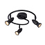Lucide CARO - Spot de plafond - Ø 31 cm - 3xGU10 - Noir