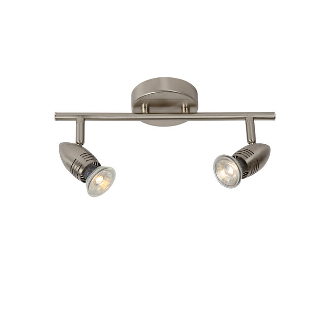 CARO-LED - Plafondspot - LED - GU10 - 2x5W 2700K - Mat chroom - 13955/10/12