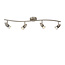 CARO-LED - Ceiling spotlight - LED - GU10 - 4x5W 2700K - Matt chrome - 13955/20/12