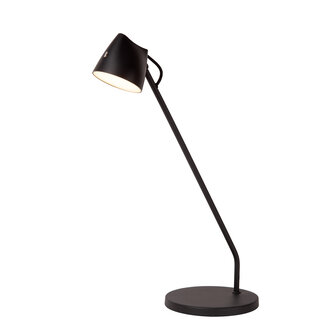 Lucide MILNE - Lampe de bureau - LED à intensité variable. - 1x8W 2700K - Noir
