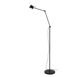 Lucide MILNE - Vloerlamp - LED Dimb. - 1x8W 2700K - Zwart