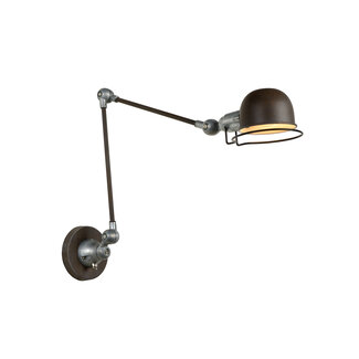 Lucide HONORE - Wall lamp - 1xE14 - Rust brown
