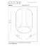 Premium BRAGA - Ceiling lamp - 1xGU10 - Coffee - 23173/01/96