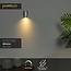 Premium BRAGA - Wandlamp - 1xGU10 - Koffie - 23273/01/96