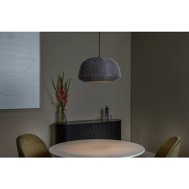 Premium MADUKA - Pendant lamp - 1xE27 - Black - 10450/47/30