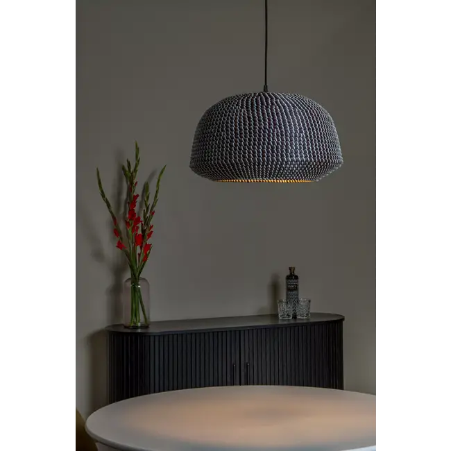 Premium MADUKA - Hanglamp - 1xE27 - Zwart - 10450/47/30